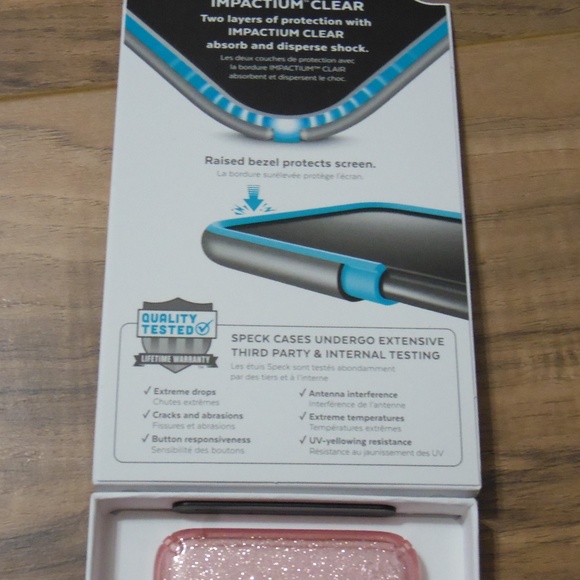 Samsung Galaxy S9 clear glitter phone case - Picture 5 of 6